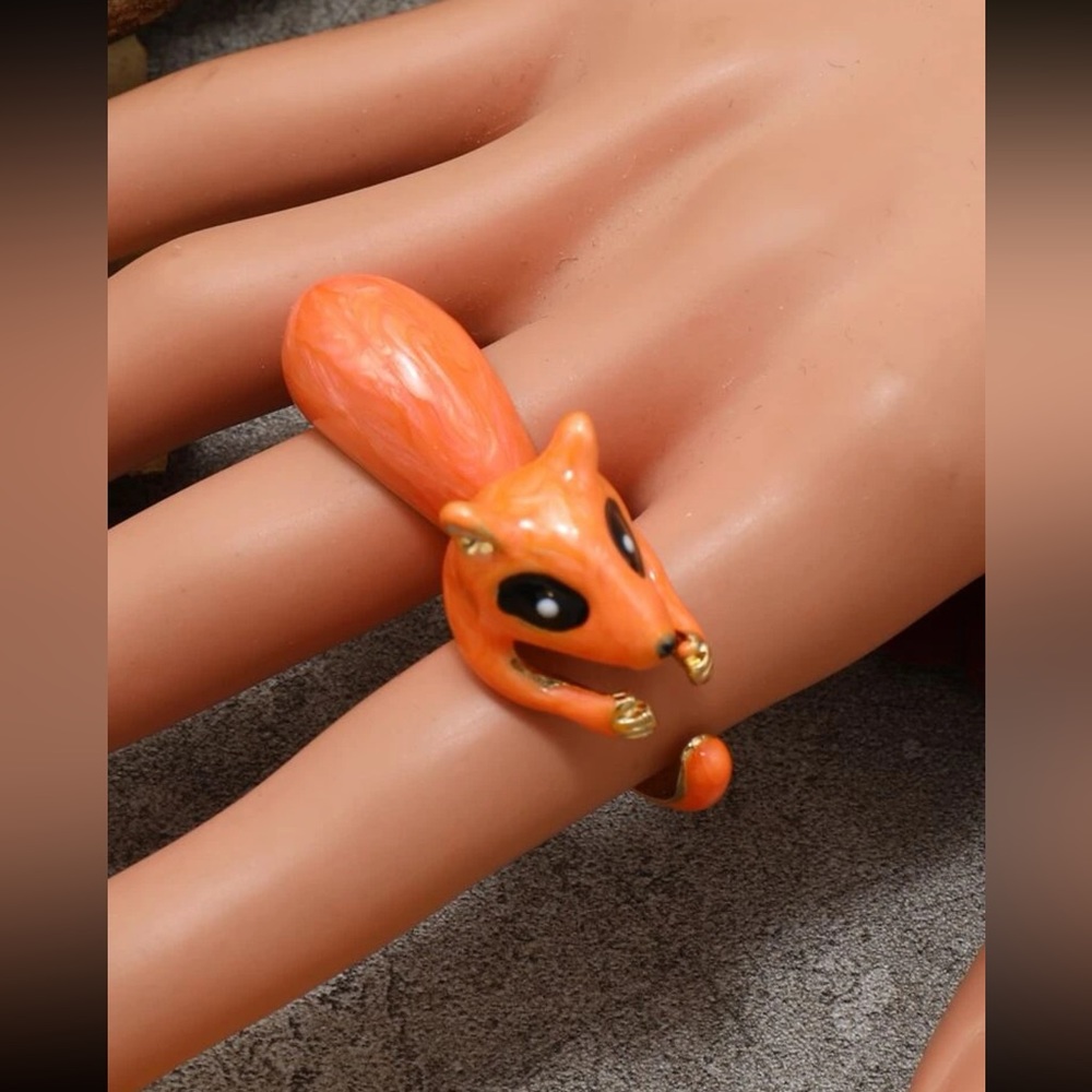 ๐ฟ๏ธ Super Adorable 2 Piece Squirrel Ring Set ๐ฟ๏ธ